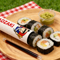 Biologisk nedbrytbare papirr&oslash;r og salgsproduksjon Sushi Pop Up Emballasje Tube Produsent