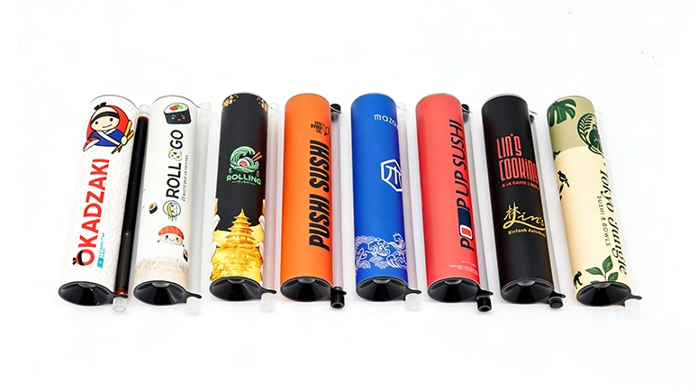 Sushi-R&ouml;hrenverpackung: Der Push-Pop-Trend, den Restaurants lieben