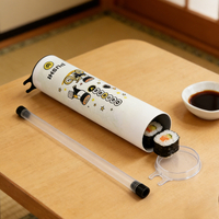 Fabricante de tubos de papel biodegradables, tubo de embalaje emergente para sushi para comida para llevar